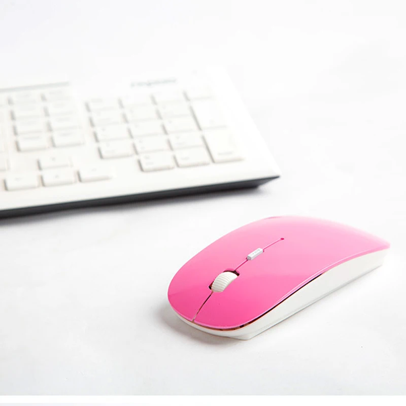 06A Ultra-thin 2.4G Wireless Mouse Portable Ergonomic Optical Mice USB Slim Computer for Laptop Tablet Desktop Notebook PC | Компьютеры и