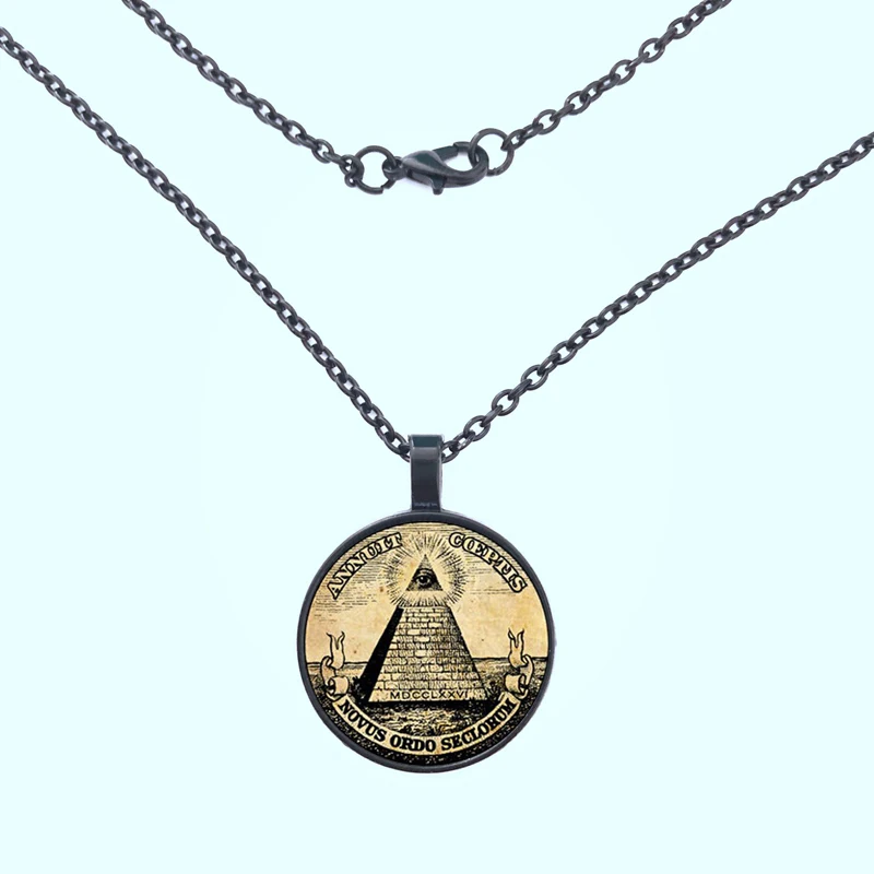 Винтажный символ масонов Иллюминаты античный принт иллюстрация плакат