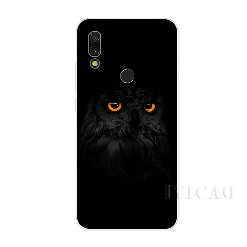 Жесткий чехол IYICAO с изображением животных Совы для Xiaomi Redmi Note 3 4 5 6 7 Pro 5A