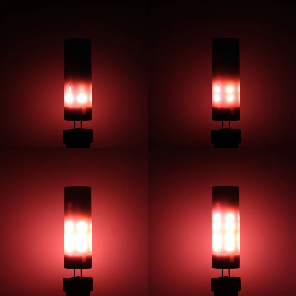 Новейший светодиодный эффект пламени светильник G4 2835 SMD 36 светодиодный s AC/DC 12V Керамика моделирование огонь мерцания Светодиодная лампа “Кукуруза” лампы ночной Светильник