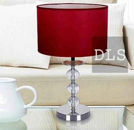 Бесплатная доставка настольные лампы современный красный новый юбилей подарок