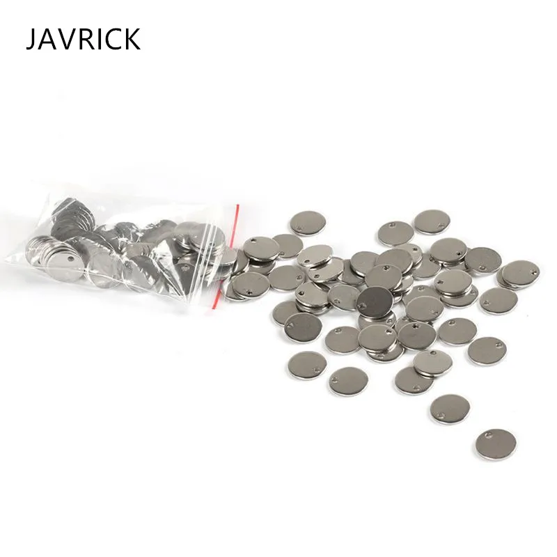 100 шт нержавеющая сталь серебряная круглая бирка для собаки штамповка пустая