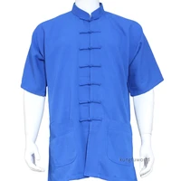 25 colors linen chinese kung fu tai chi jacket martial arts wing chun shirts wushu clothes