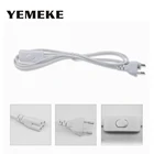 3-контактный Американский ЕС кабель переключателя провода Соединительный кабель для T5 светодиодной трубки соединитель 30 см двухсторонний кабель провода для светодиодной трубсветильник T8