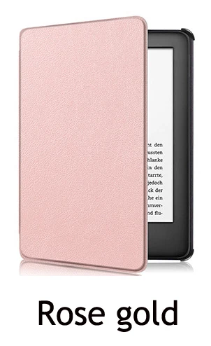 Rose gold Кожаный чехол для kindle Версия Электронная книга оболочка экран пленка pu кожа для kindle Молодежная версия - Цвет: Rose gold