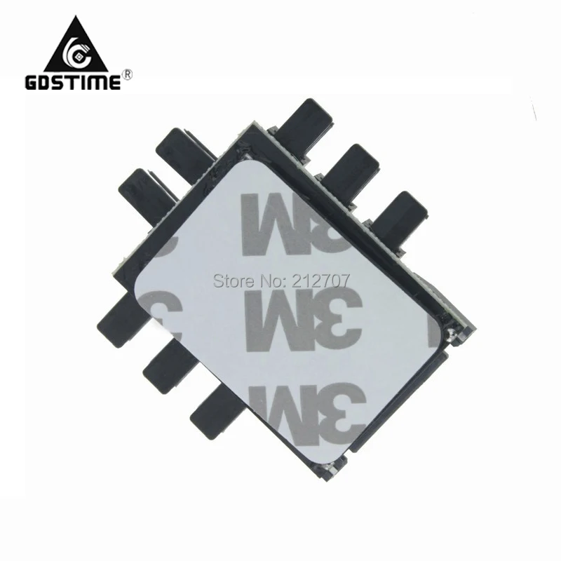 10pcs Gdstime Multi Way Splitter Cooler Cooling Fan Hub PC Computer SATA 1 to 8 3Pin 12V Black | Компьютеры и офис