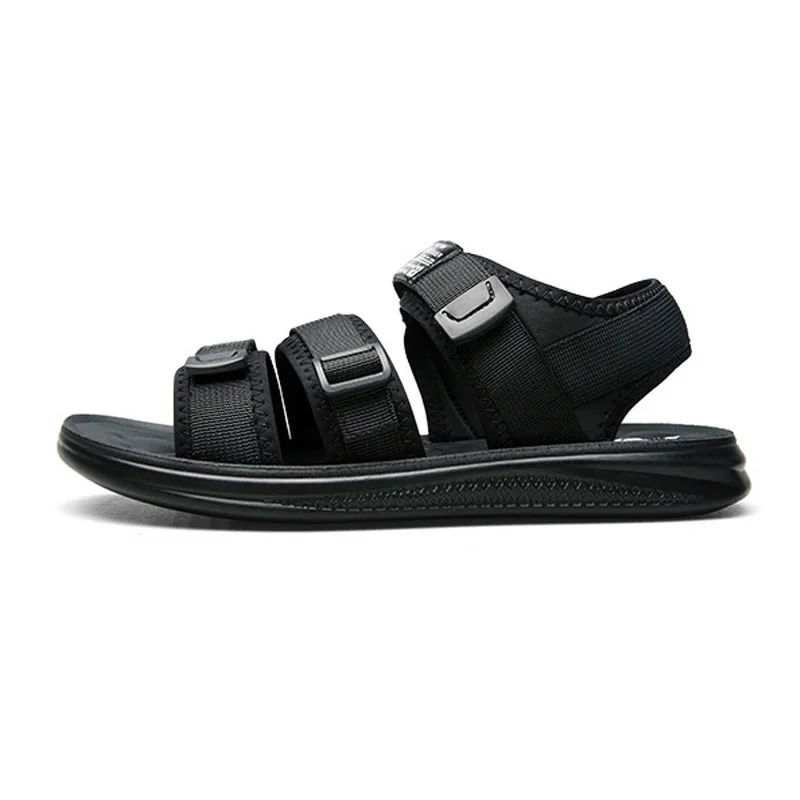 

New Black Summer Shoes Men Beach Sandals Flat Casual Men Shoes Summer Holiday Sandals A1540
