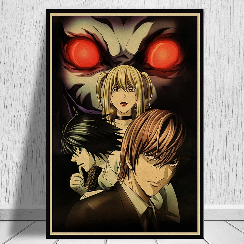 Death Note A стиль японский мультфильм комикс плакат крафт настенная бумажная наклейка Бар Кафе декоративный Paintin