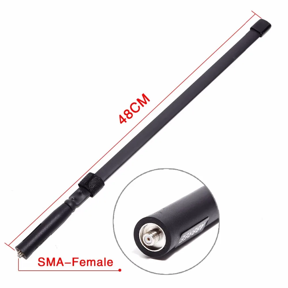ABBREE SMA Female 144/430MHz Двухдиапазонная тактическая антенна для Baofeng Digital Walkie Talkie DMR DM 860