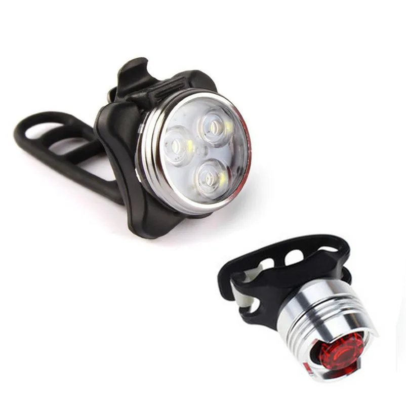 Светодиодная велосипедная лампа usb перезаряжаемая передняя фара задний фонарь