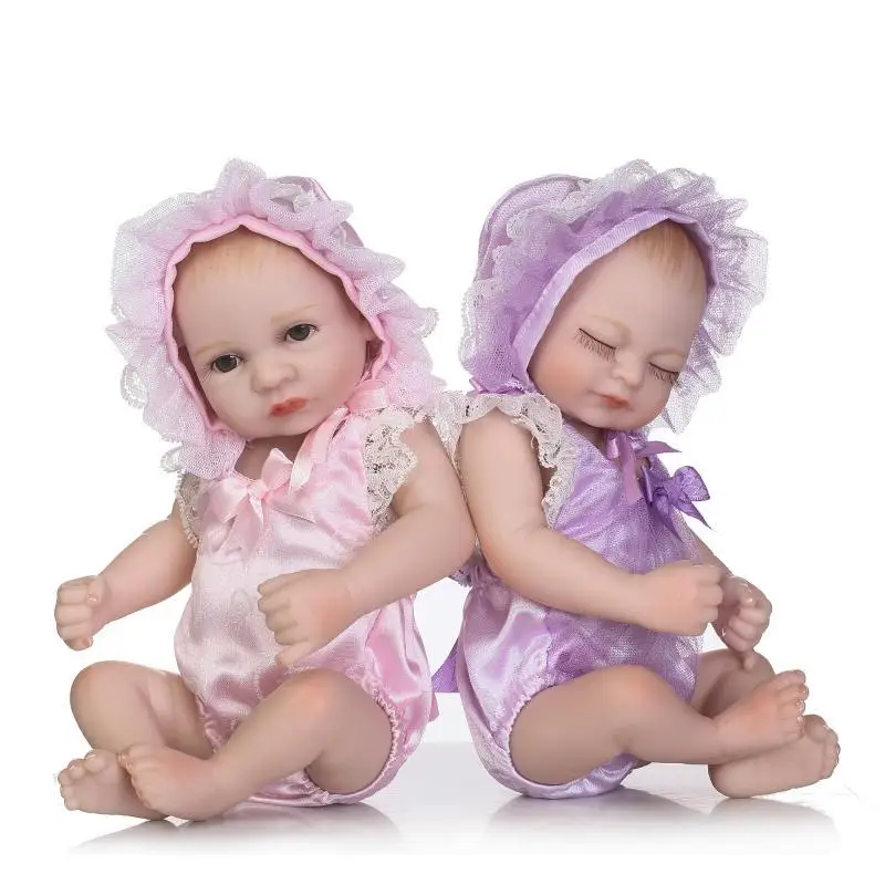 Силиконовые куклы reborn baby для девочек близнецов Мягкая силиконовая кукла Boneca Reborn