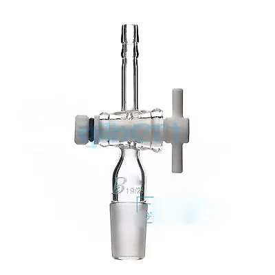 

29/32 Joint Lab Glass Straight Adapter With PTFE Stopcock 130mm Length Ware