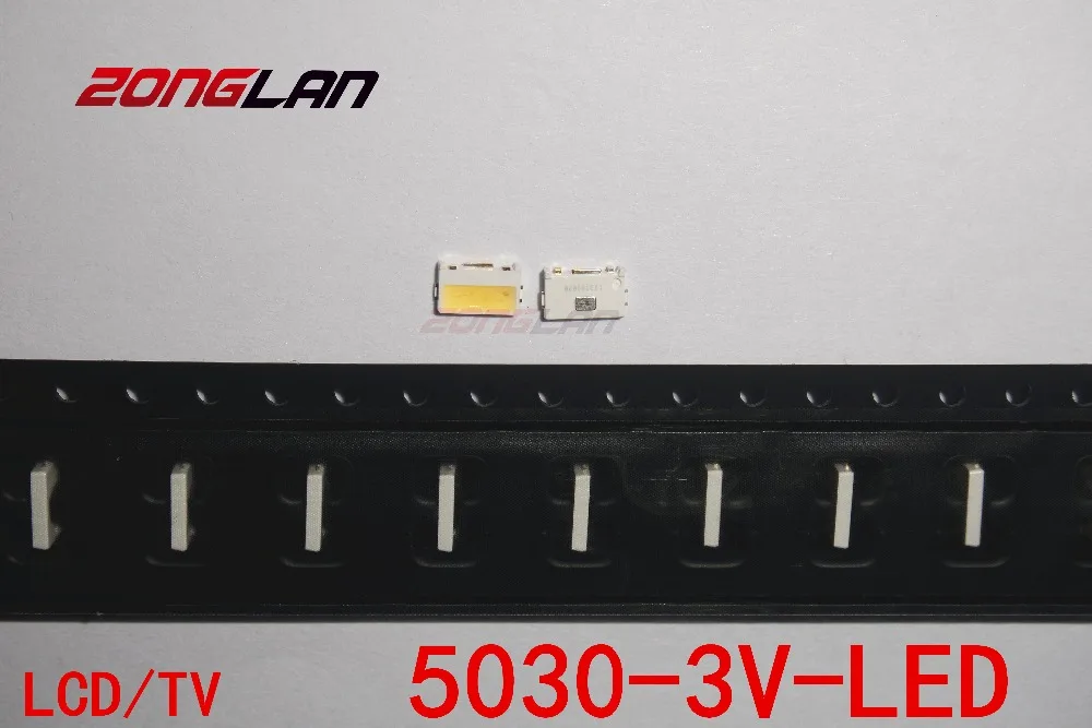 200 шт. светодиодная подсветка Edge LED Series 3V 5030 SVTE5030P GW Холодный белый Телевизор|applicator|