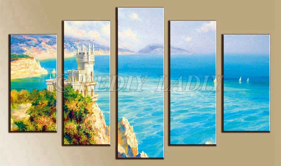 Rediy ladiy Алмазная вышивка крестиком парусник мозаика Мульти картина Алмазная вышивка Триптих Стразы Модульная картина
