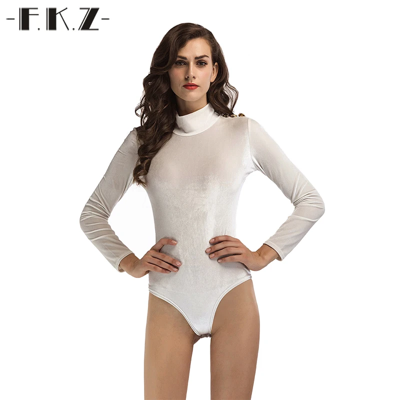 Фкз универсальные Винтаж осень Playsuit водолазка Комбинезоны для малышек длинный