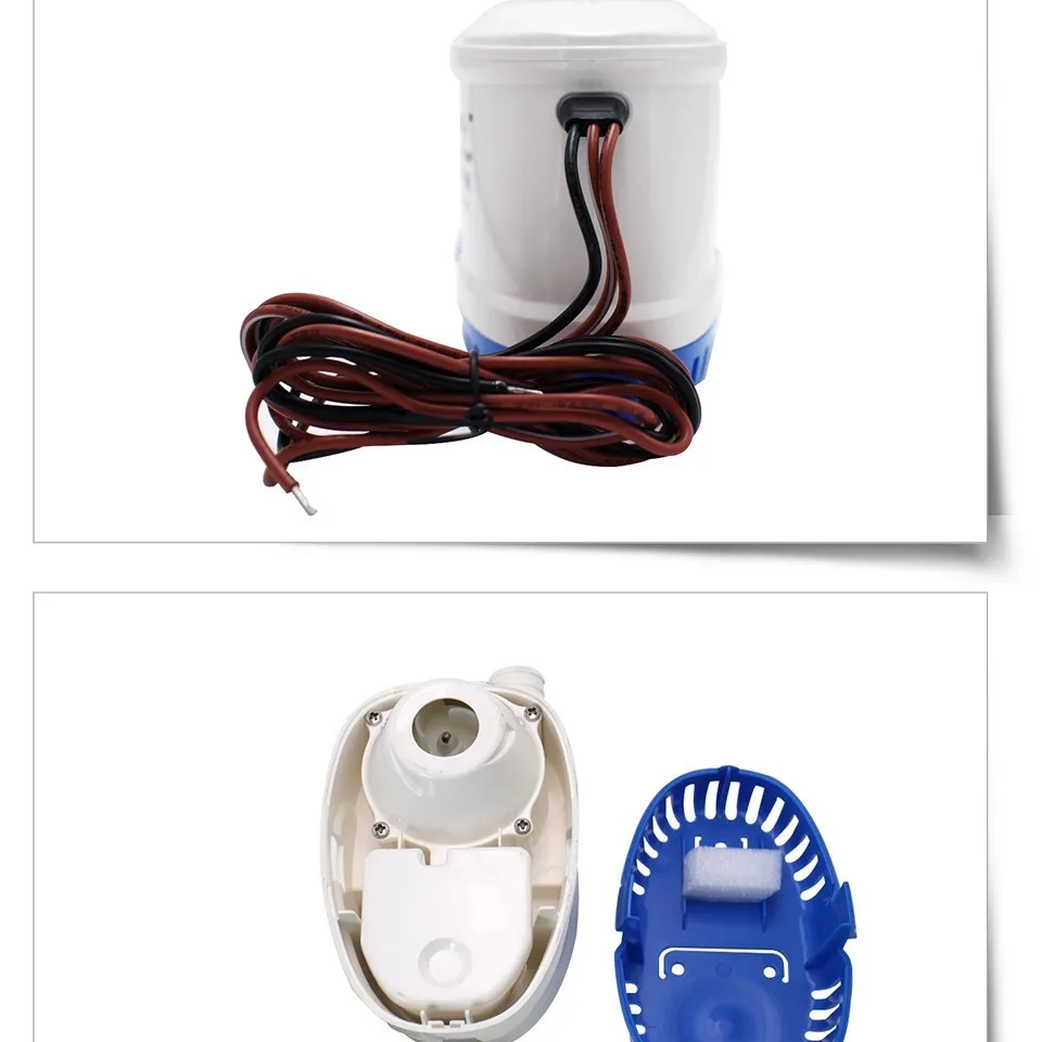 AC/DC 12 V/24 V 600/750/1100 GPH автоматические Трюмные насосы насос водяного насоса для погружной Лодки Электрический насос для лодки