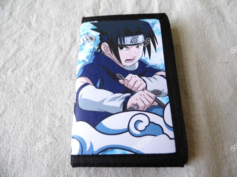 Аниме Наруто кошелек из полиэстера напечатанный с Uzumaki Наруто& Учиха Саске
