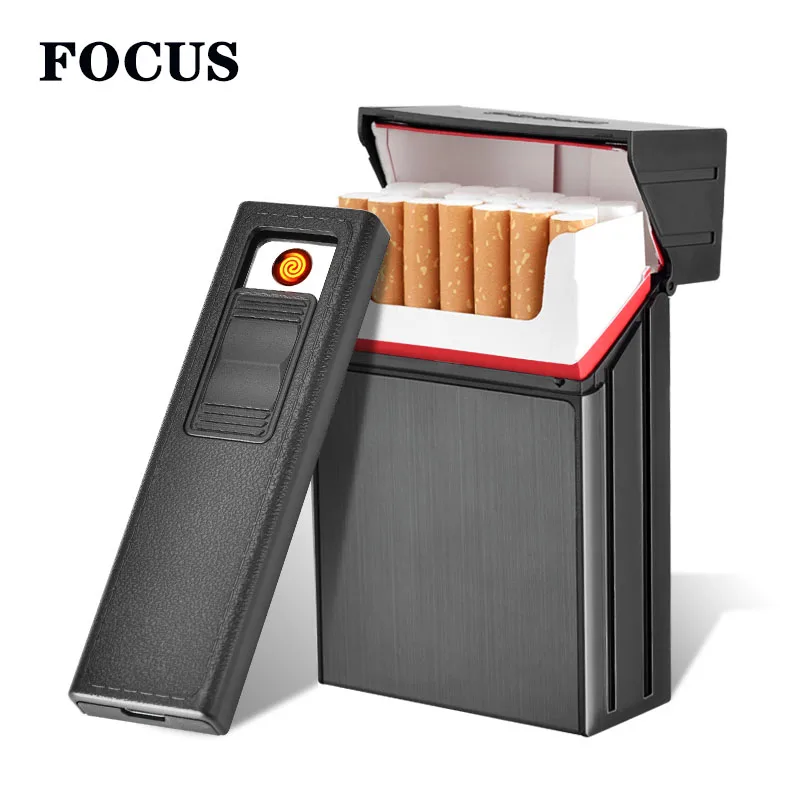 Новинка держатель Ciagrette FOCUS с съемными USB электронными зажигалками Беспламенное