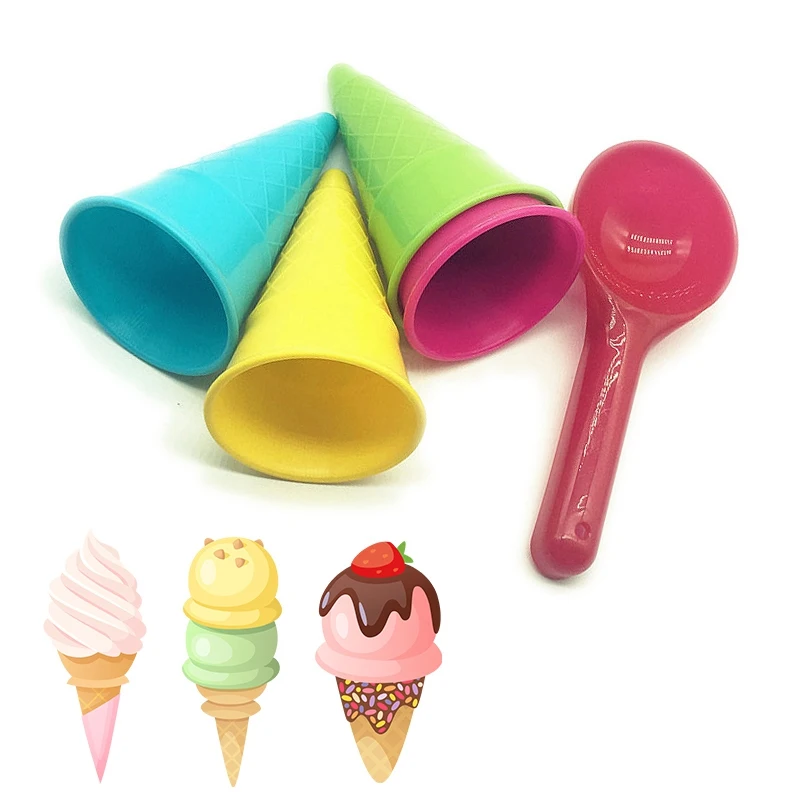 5 шт./лот комплект лопат для мороженого детские пляжные игрушки детская игрушка с
