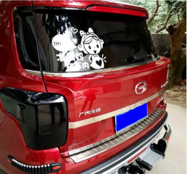 Red ABS Paint SPOILERS CAR REAR WING TRUNK LIP SPOILER FOR Trumpchi GS8 - Color: Red