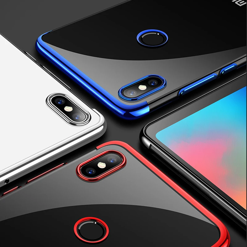 Мягкий прозрачный чехол из ТПУ Для Xiaomi Pocophone F1 8 SE Mi 6 6X 5X 5 5C Max 2 силиконовый бампер
