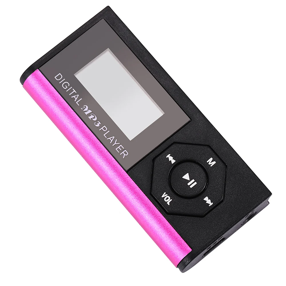 Модные ЖК дисплей Экран Металл Мини Clip наушников usb кабель с 432SD карты MP3 музыка
