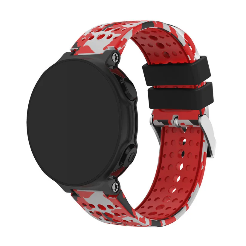 Высококачественный сменный силиконовый мягкий ремешок для Garmin Forerunner 220 230 235 620 630 735 gps умные часы - Цвет: B