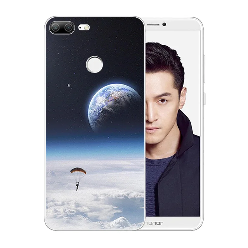 5.65 inch for Huawei Honor 9 Phone Case Lite TPU Space World Pattern Youth Edition Clear Silicone Full Protect Shell |