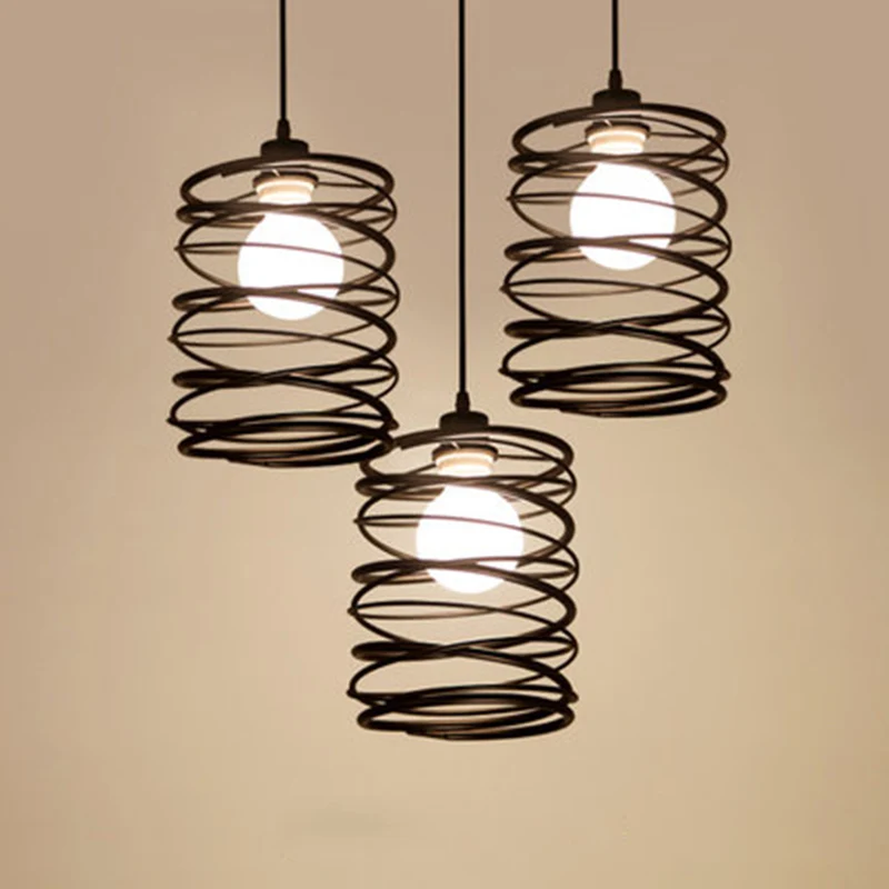 American retro minimalist industrial style chandelier creative restaurant counter clothing store aisle lighting | Освещение