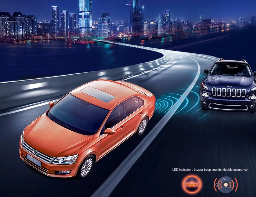 Обновленная система обнаружения слепых зон автомобиля микроволновый радар BSD