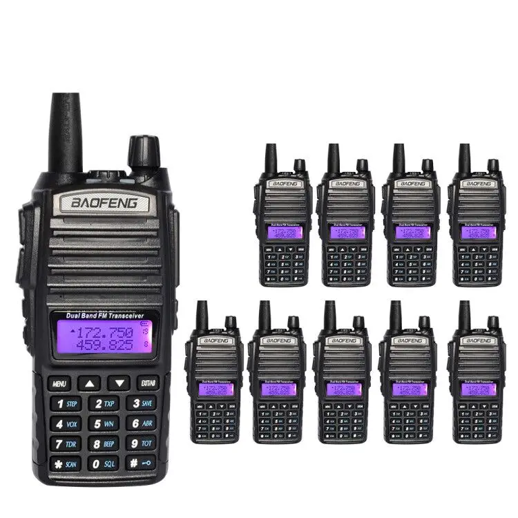 10 шт./лот BAOFENG UV 82 радио/UHF 137 174/400 520 МГц двухдиапазонного Радио рация