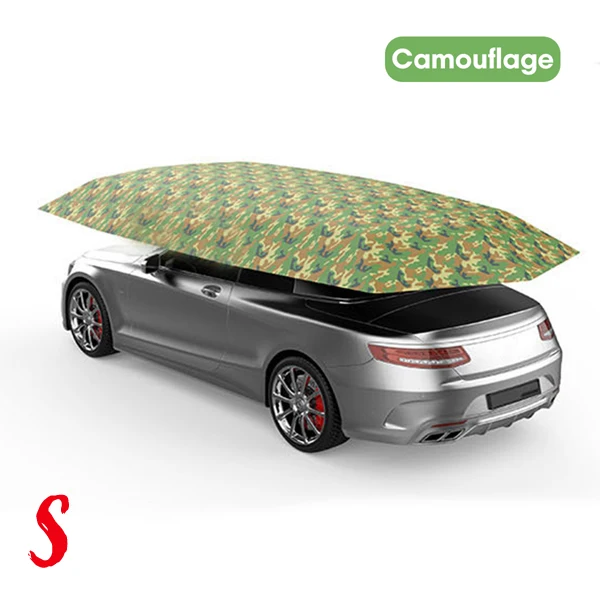 Camouflage-S 4,5*2,3 м наружный автомобильный тент для автомобиля, автомобильный зонтик, Солнцезащитная крышка, ткань Оксфорд, полиэфирные Чехлы, без кронштейна, автомобильные запчасти - Цвет: Camouflage-S