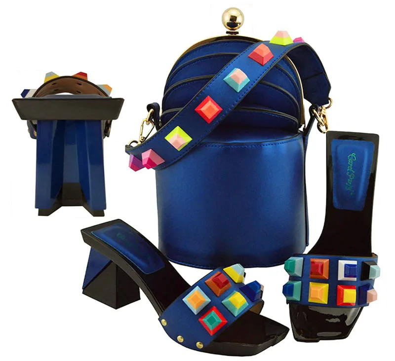 Black Nigerian Party Shoe and Bag Sets Italian Shoes Set Envio Gratis African Matching In Women | Обувь