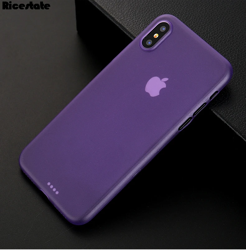 Ультратонкий чехол Ricestate 0 3 мм для iPhone X R S MAX задняя крышка iphone XR XS матовый