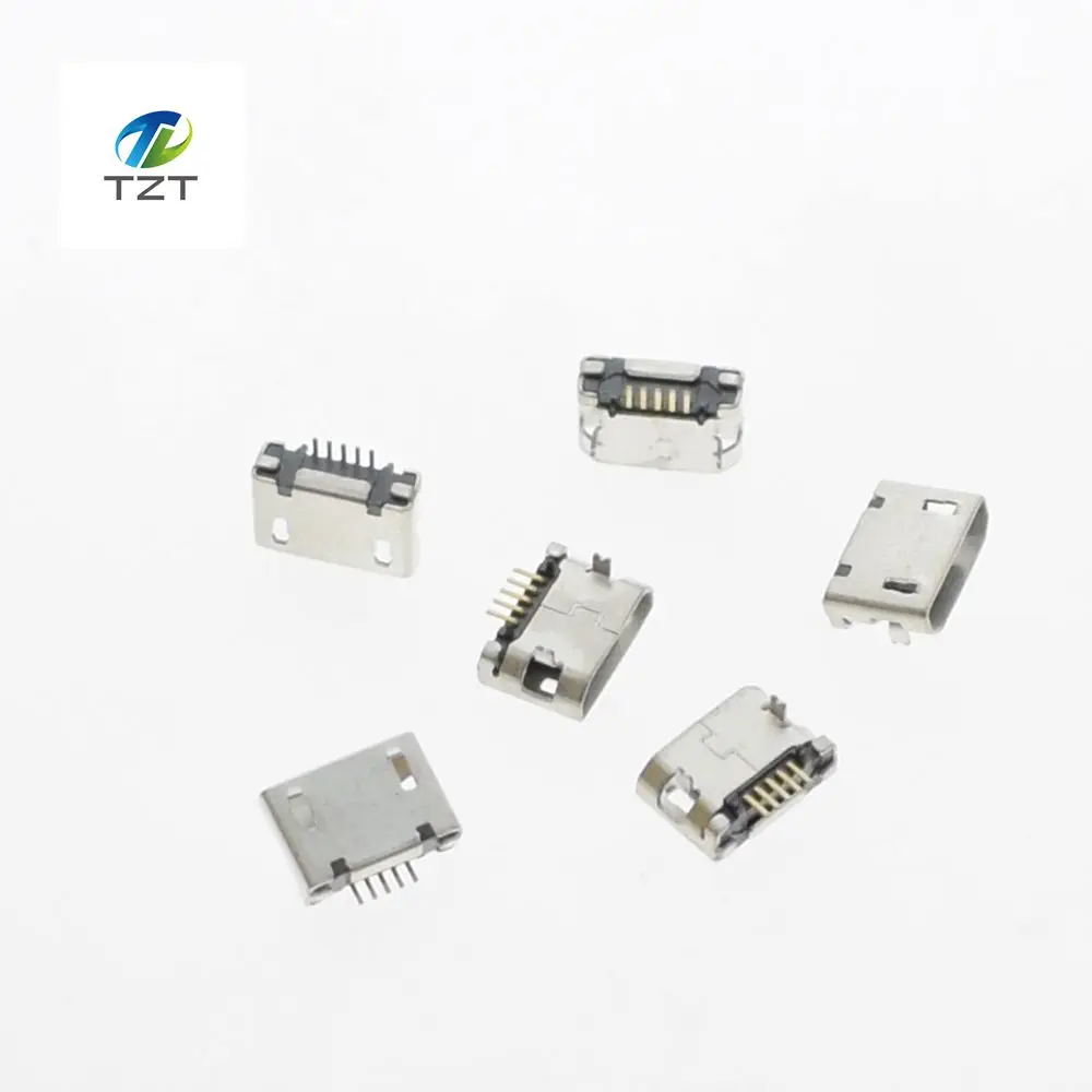 50 шт. Micro USB 5P 5 контактный разъем хвостовой для зарядки DIP|dip socket|jack micro usbjack usb |
