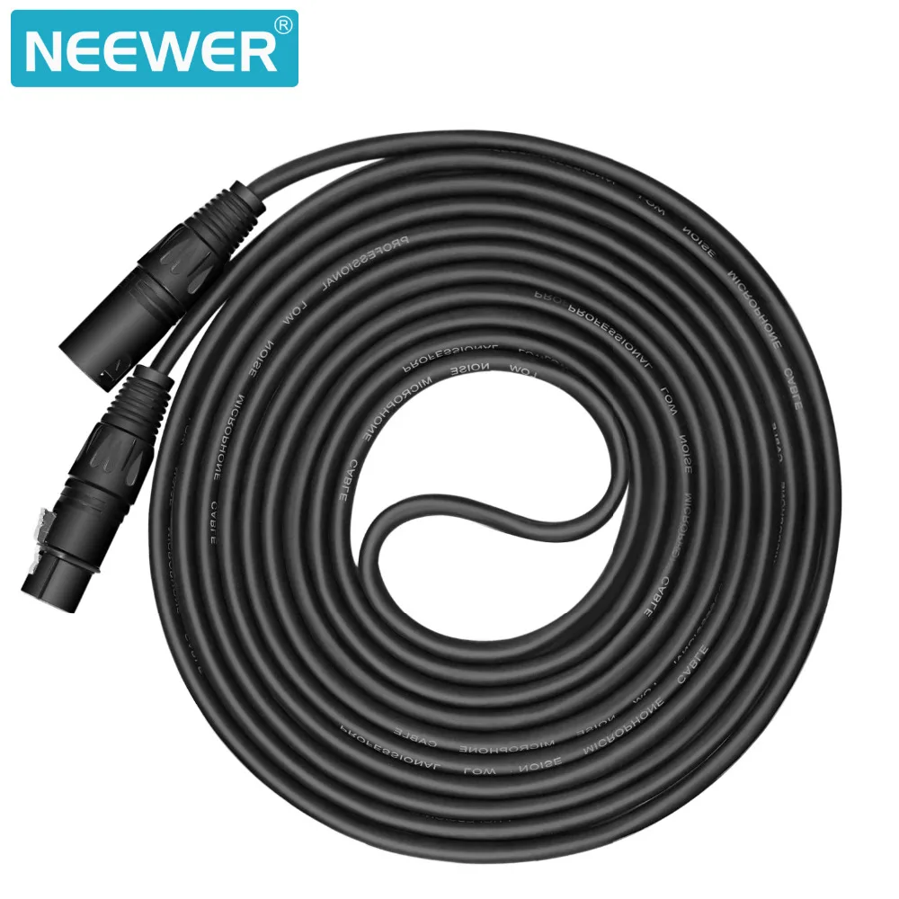 Neewer сбалансированный 3 контактный XLR кабель микрофонный 15 футов/4 5 м для четкости
