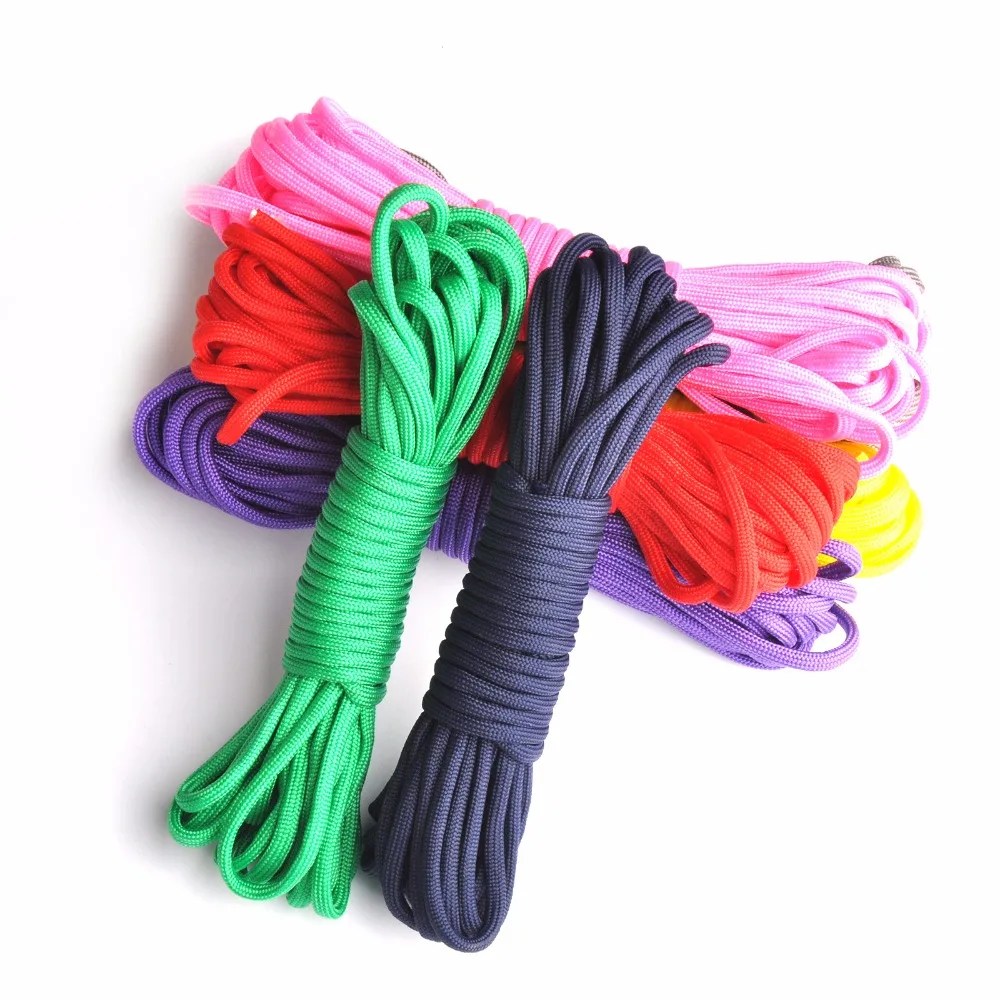 25/50/100ft Paracord 550 парашютный шнур веревка Стандарта Mil Тип III 7 стенд страховочный трос Открытый Кемпинг Альпинизм