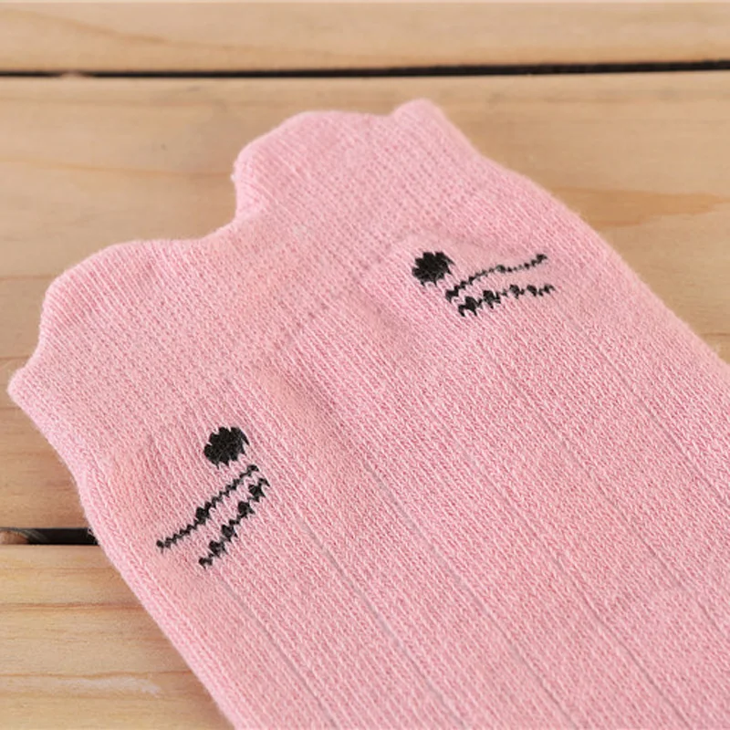 Гольфы для малышей носки маленьких мальчиков и девочек с рисунком кота хлопковые