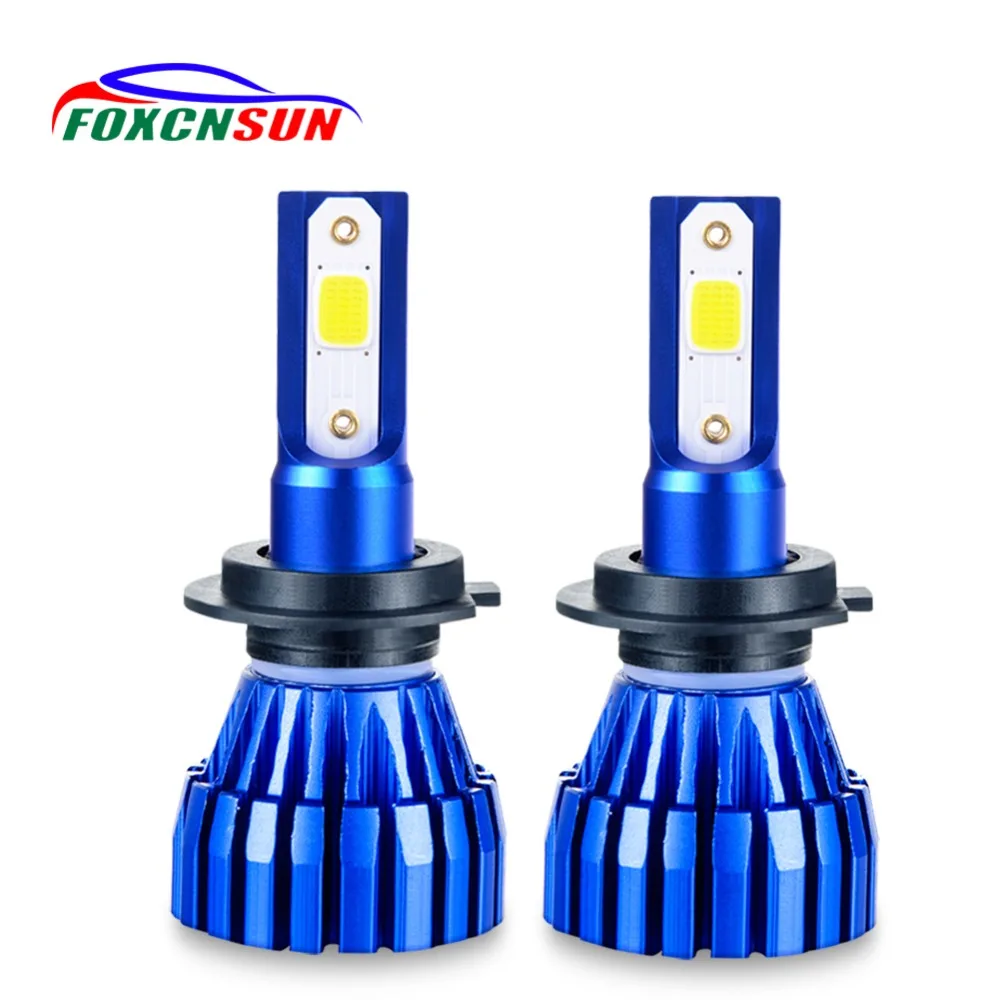 Автомобильная светодиодная фара Foxcnsun H7 9005 HB3 9006 HB4 Led H4 автомобильная лампа 6500K 4300K