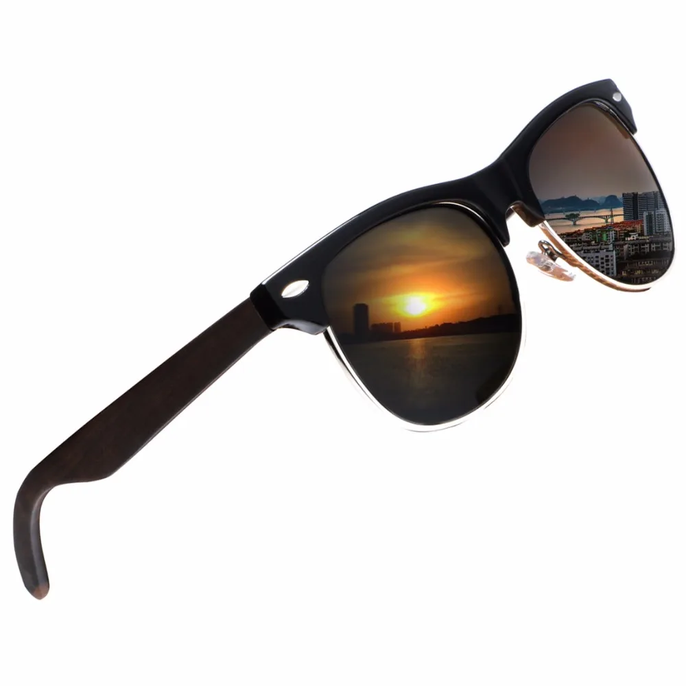 

Ablibi Mens Master Fashion 2018 New Sunglasses Polarized Wood Shades Women Polarized Bamboo Wooden Driving Eyewear in Box