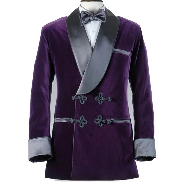 Новейшее пальто брюки дизайнерский бархатный костюм мужской классический