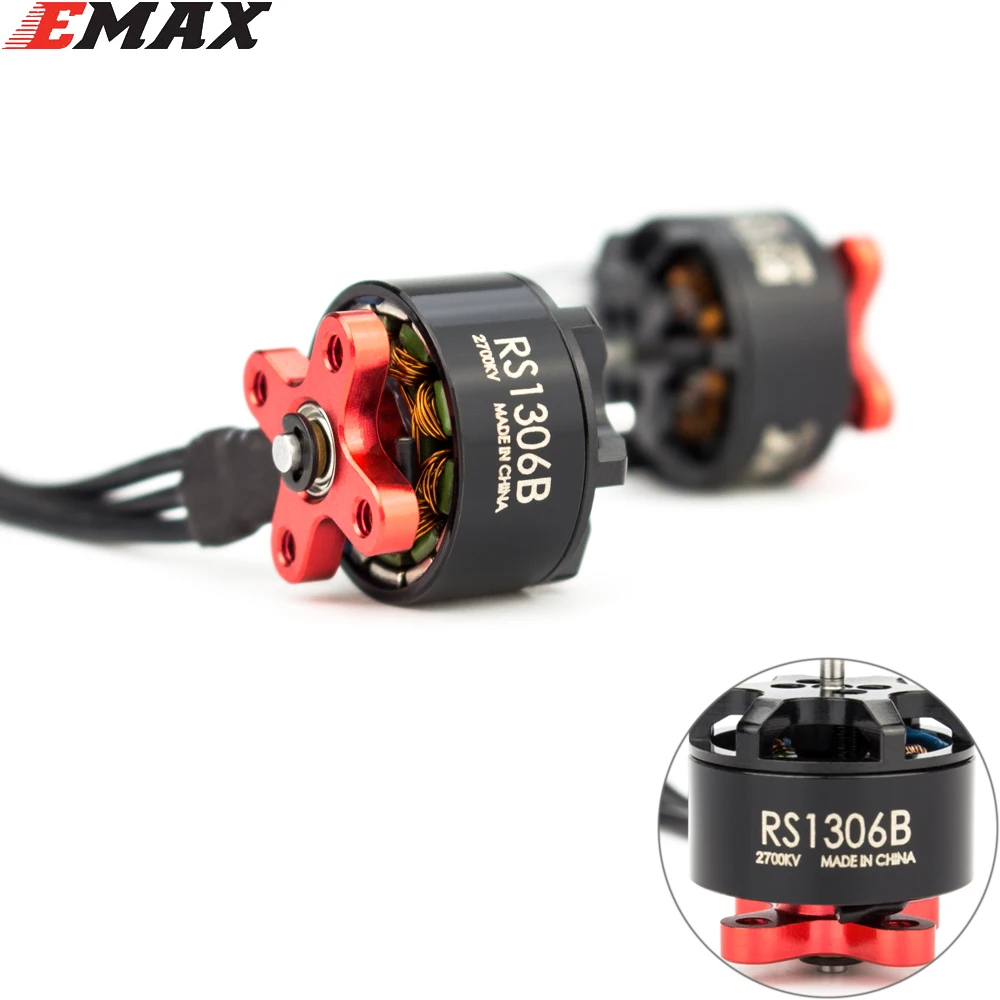 Бесщеточный гоночный мотор EMAX RS1306B 2700KV 4000KV 3-4S RS1306 версия 2 для радиоуправляемого
