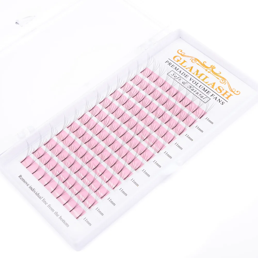 GLAMLASH 50 штук оптовая продажа ресницы 2D-6D с длинным стержнем готовые русские