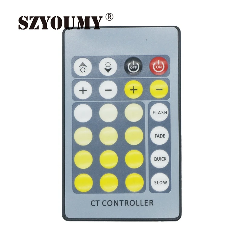 SZYOUMY 24 клавиши CCT контроллер 3A * 2CH 2 дороги два цвета CW + WW цветовая температура
