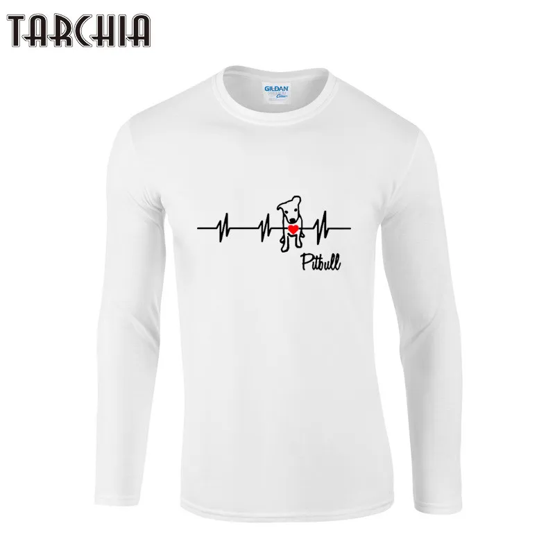 TARCHIA новинка 2022 модная мужская футболка с длинным рукавом для мальчиков рисунком