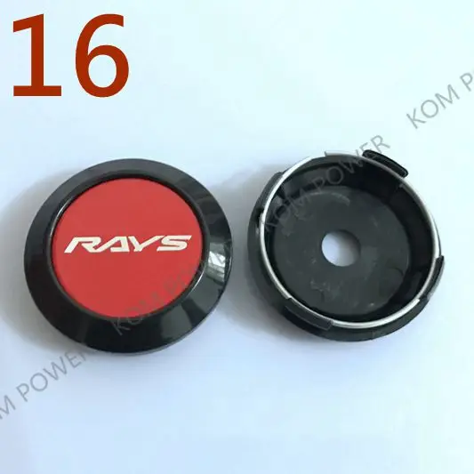 16 KOM POWER автомобильный Стайлинг 64 мм Центральная крышка s ADVAN ENKEI эмблема VOLK RAYS WORK SSR наклейка колпачок ступицы колеса Крышка для обода колеса автомобиля-крышка - Название цвета: 16