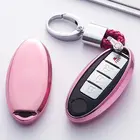 Новый чехол для автомобильных ключей из ТПУ, защитный чехол для автомобильных ключей Nissan Infiniti QX50 Q50L, цветной чехол для автомобильного держателя, аксессуары для тюнинга автомобилей