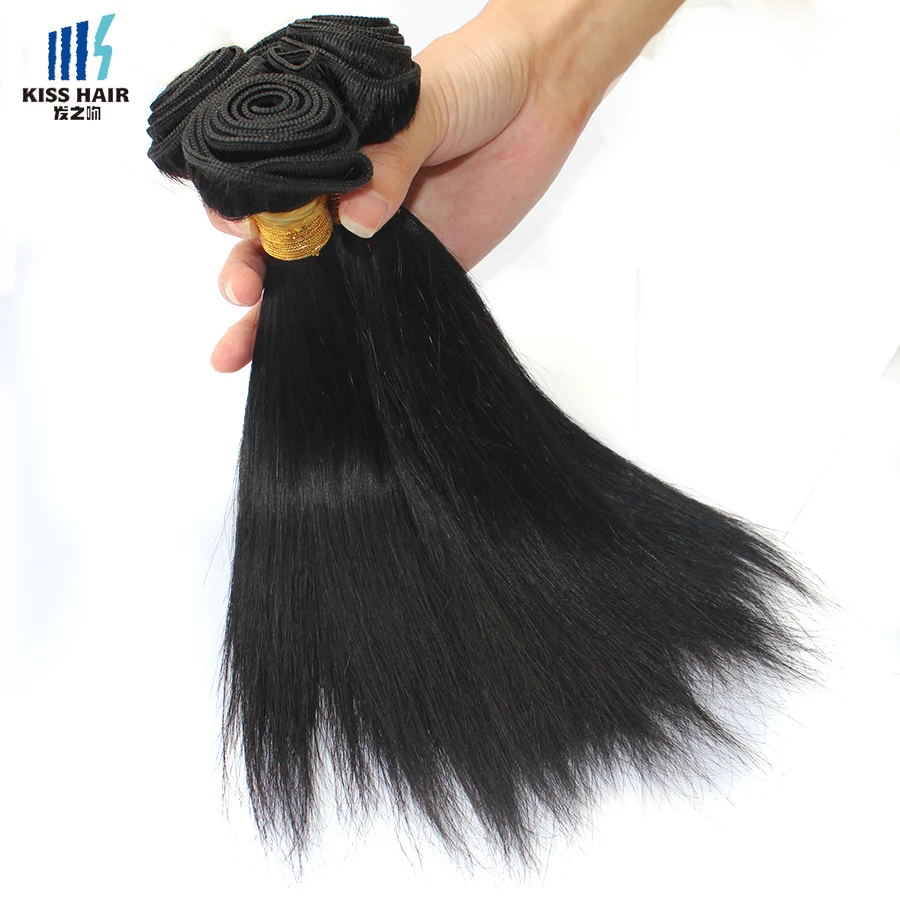 Короткие Волосы Боб Стиль 4 Шт. Бразильские Прямые Weave 50 г/шт. Необработанные