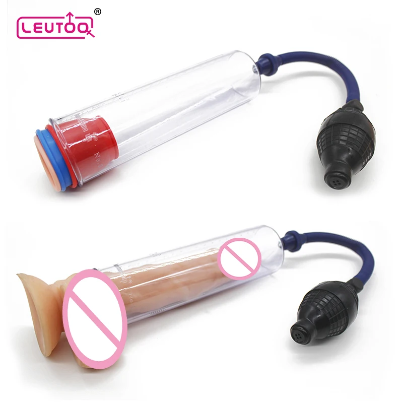 LEUTOO Penis Enlargement Pump Handsome Up Vacuum Extender Enlarger Enhance Sex Toys Product for Men | Красота и здоровье