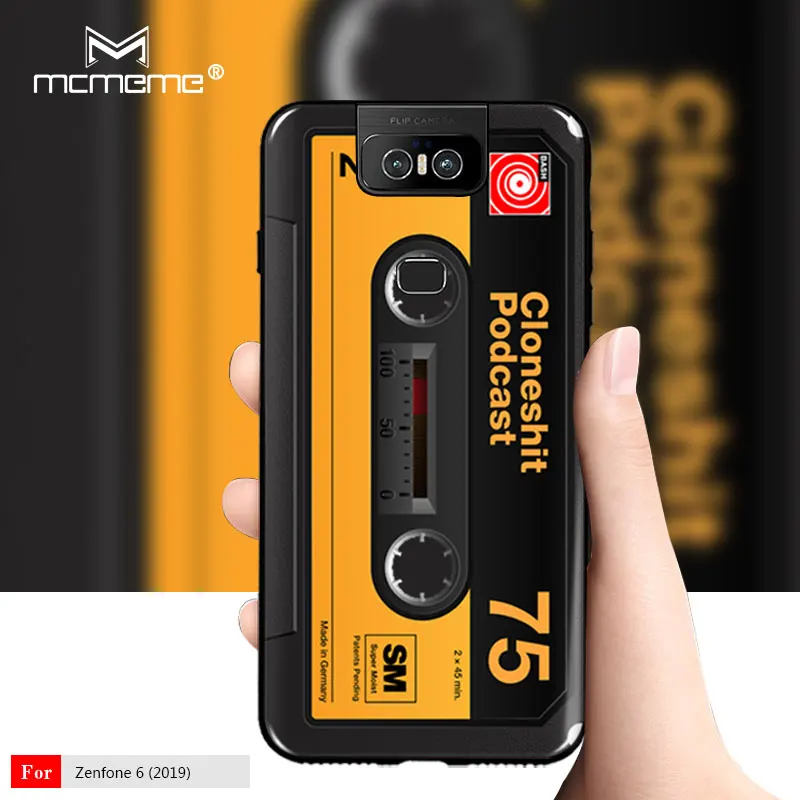 For Asus ZenFone 6 2019 ZS630kl case Retro Camera Cassette Tapes pattern Silicone Soft TPU Cover 6Z Cases |